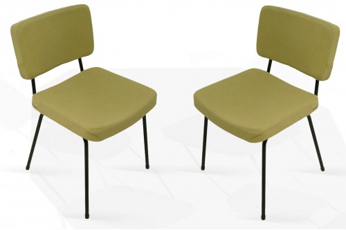 Chaises de André Simard pour Airborne (France 1950, lot de 2)