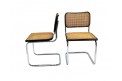 Paire de chaises B32 noir "Made in Italy" édition Cidue