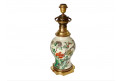 Lampe de table en porcelaine chinoise, 19e Siècle, Famille Rose, laiton