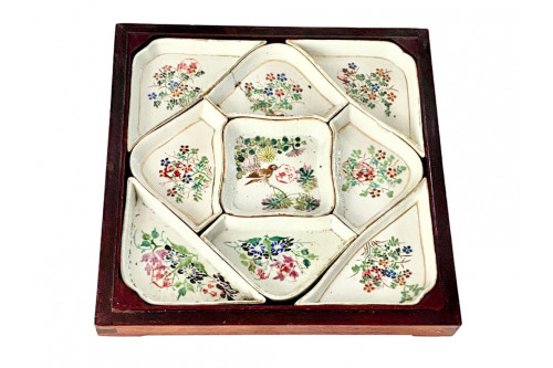 Ensemble de petits bols de service en porcelaine chinois, XIXe siècle