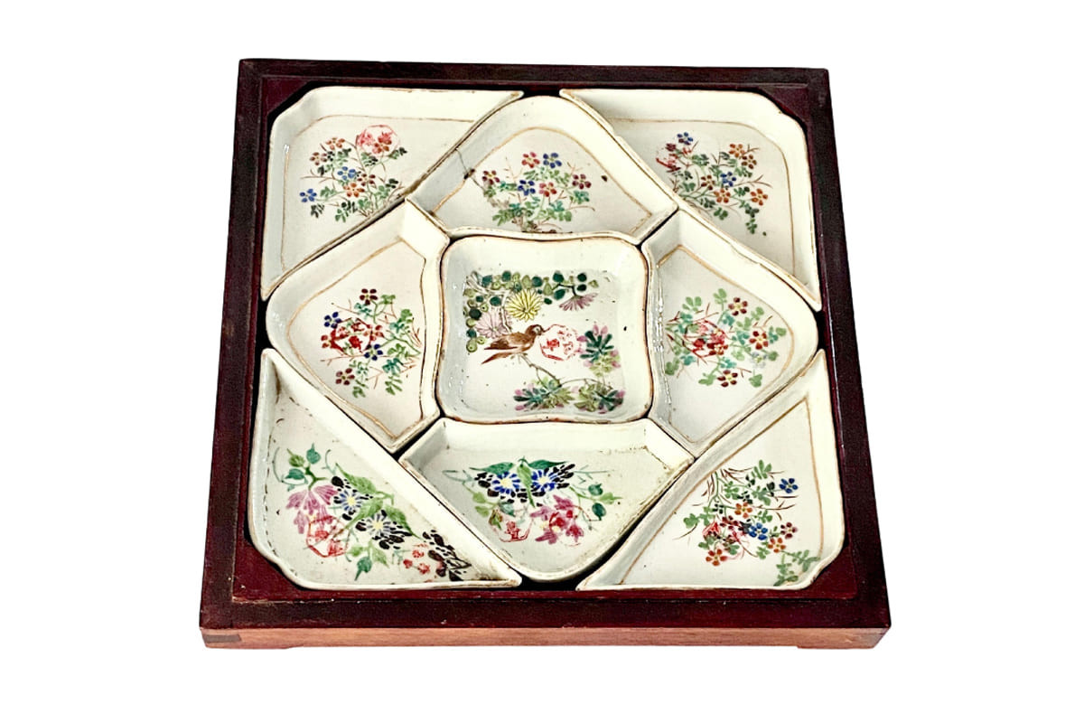 Ensemble de petits bols de service en porcelaine chinois, XIXe siècle