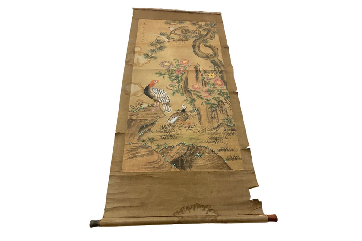 Peinture Chinoise sur Papier Parchemin, 19ème siècle