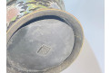 Grand vase chinois antique dynastie Qing en bronze cloisonné
