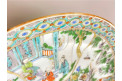 Assiette Chinoise mandarine en porcelaine, vers 1850