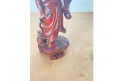 Statue chinoise en bois sculpté, vers 1900
