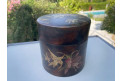 Boîte Japonaise cylindrique, peinture laqué, début XXème