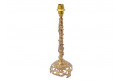 Lampe asiatique en laiton doré, vers 1940