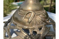 Lampe asiatique en laiton doré, vers 1940