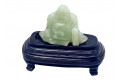 Sculpture chinoise de Bouddha rieur en jade, XXe siècle