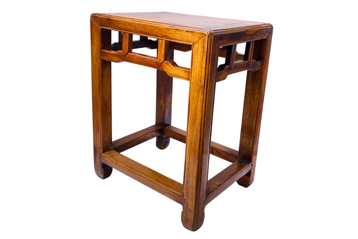 Tabouret Chinois en bois, début XXème siècle
