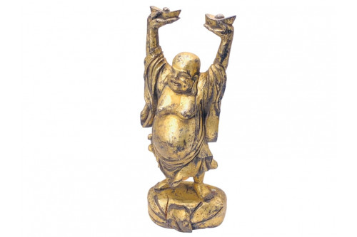 Sculpture Chinoise de Bouddha doré, début XXe siècle