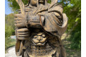 Sculpture Chinoise de Samouraï en Bois doré, début XXe siècle