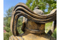 Sculpture Chinoise de Samouraï en Bois doré, début XXe siècle