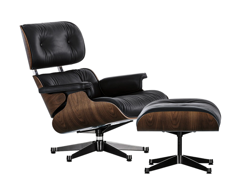 Eames Lounge Chair vintage Le véritable fauteuil de Charles Eames