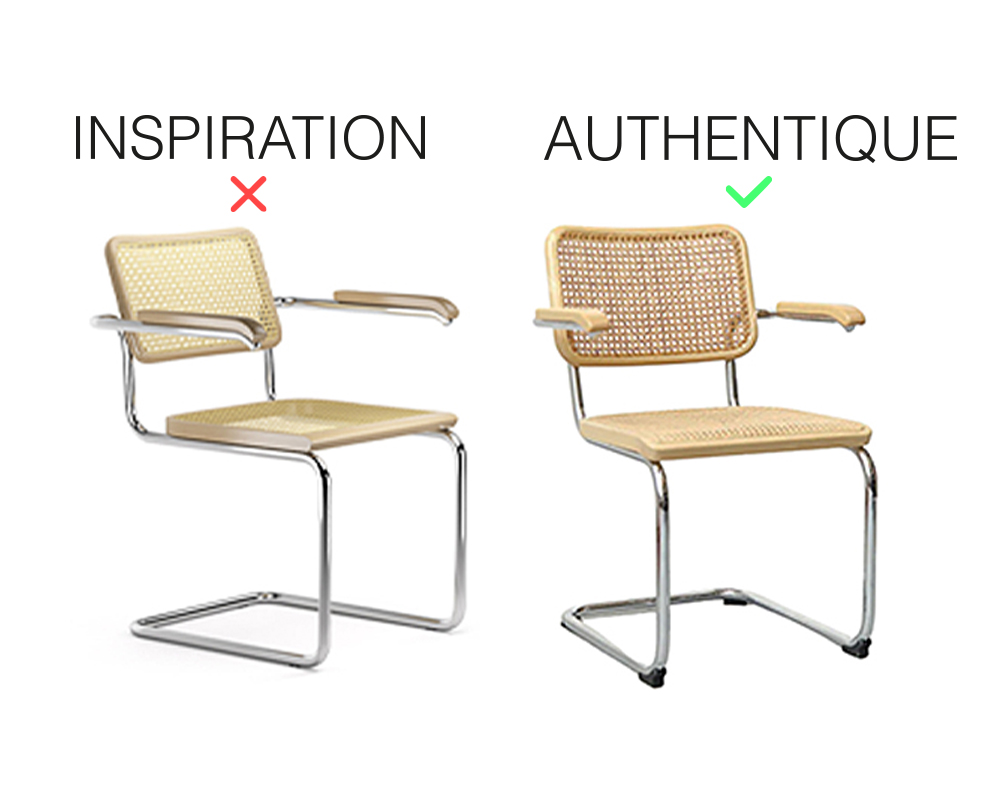 Comment Reconnaître Une Chaise Marcel Breuer B32 Comparaison de la chaise Cesca B64 de Breuer d'une autre édition