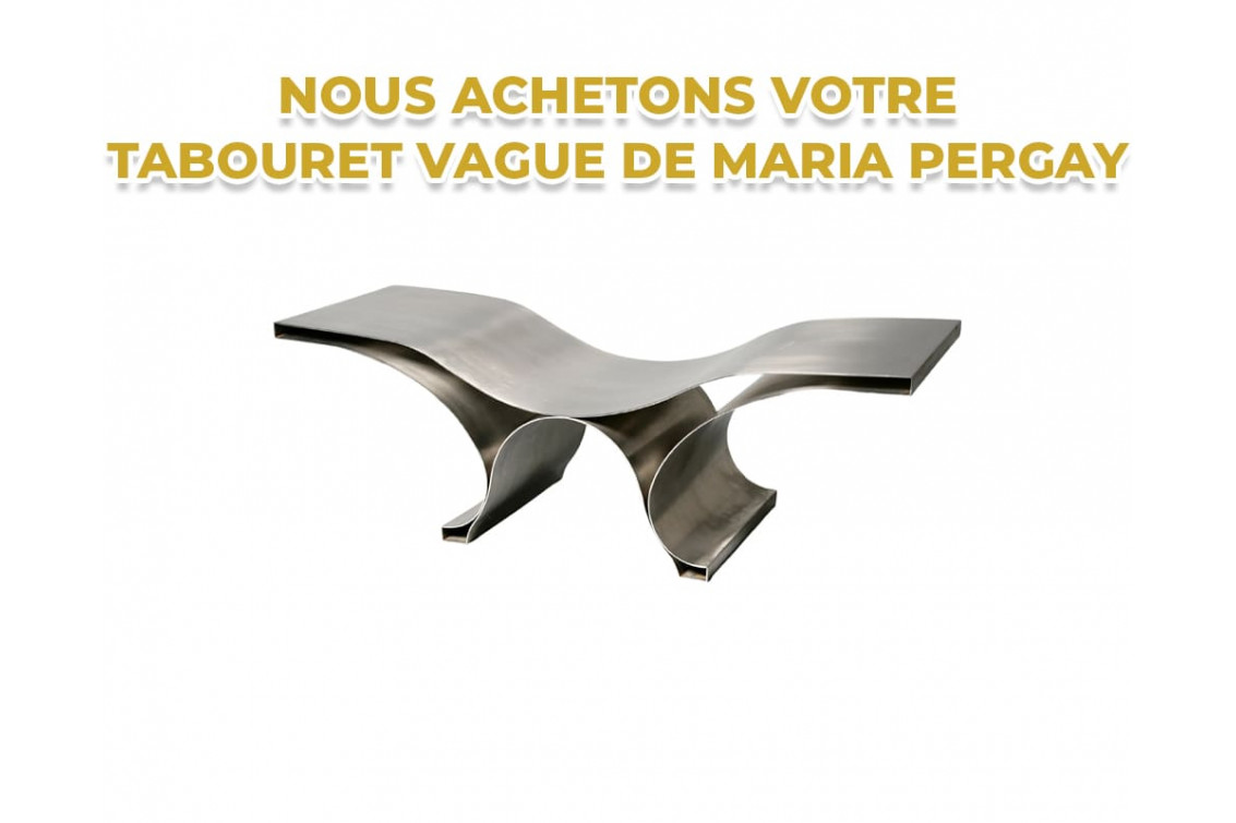 Tabouret Vague Maria Pergay prix