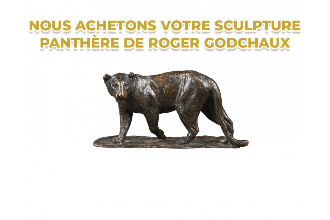 Sculpture panthère Roger Godchaux prix