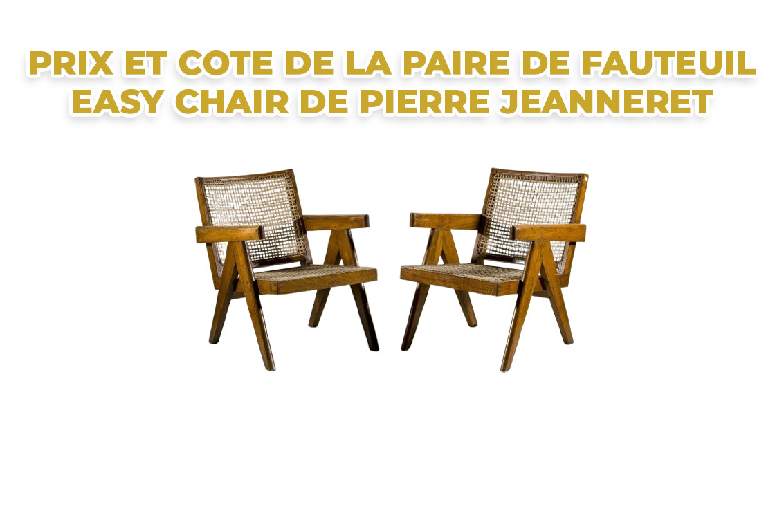 Les Prix et la Cote de la Paire de Fauteuils Easy Chair de Pierre Jeanneret